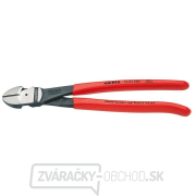 Výkonné bočné frézy 250 mm KNIPEX 74 01 250 - leštená hlava, plastové puzdrá gallery main image