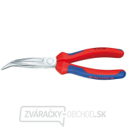 Polkruhové kliešte s čepeľami (so zobáčikom) 200 mm KNIPEX 26 25 200 - chrómované, viaczložkové puzdrá gallery main image