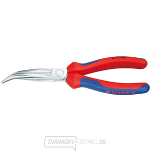 Polkruhové kliešte s čepeľami (so zobáčikom) 200 mm KNIPEX 26 25 200 - chrómované, viaczložkové puzdrá gallery main image