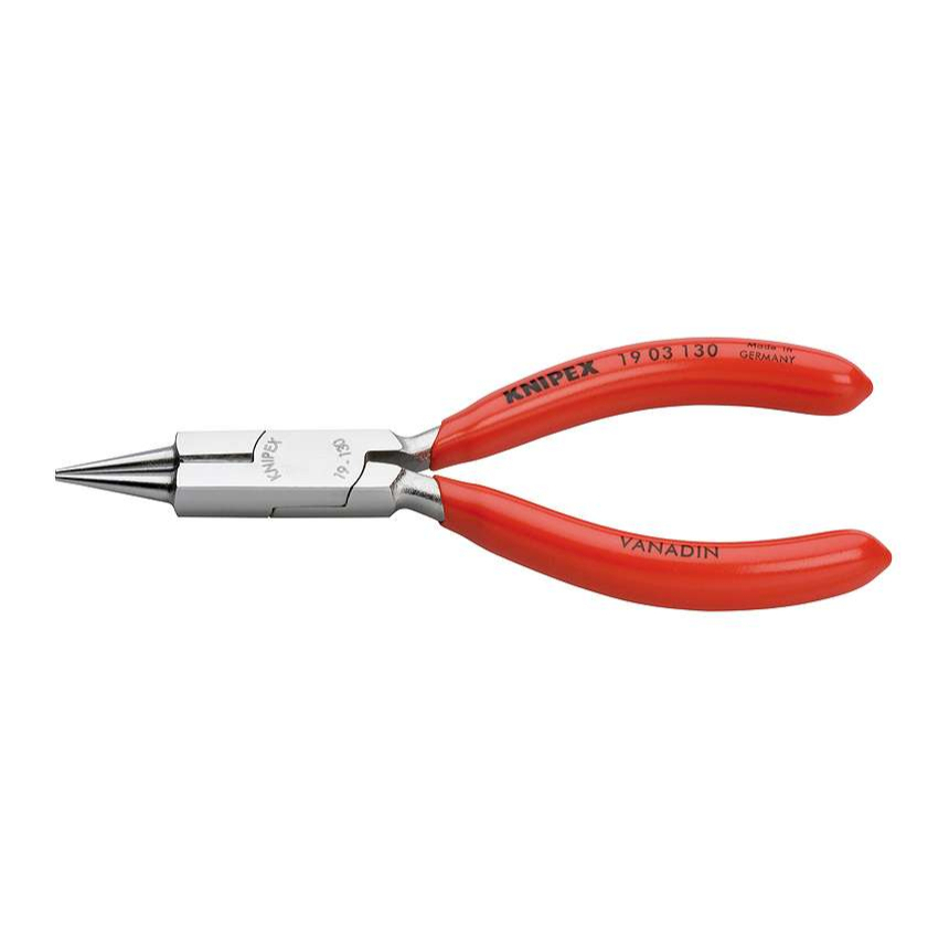 Kliešte na ohýbanie šperkov 130 mm KNIPEX 19 03 130 - chrómované, plastové puzdrá