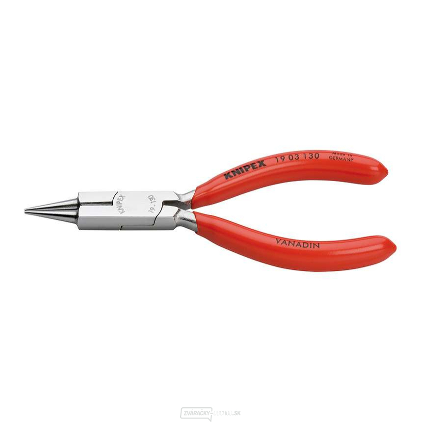 Kliešte na ohýbanie šperkov 130 mm KNIPEX 19 03 130 - chrómované, plastové puzdrá
