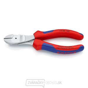 Silové bočné frézy 160 mm KNIPEX 74 05 160 - chrómované, viaczložkové puzdrá gallery main image