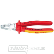 Silové kombinované kliešte 200 mm - VDE 1000V. KNIPEX 02 06 200 - chrómované, viaczložkové objímky Silové kombinované kliešte 200 mm - VDE 1000V. KNIPEX 02 06 200 - chrómované, viaczložkové objímky gallery main image