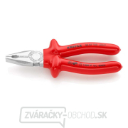 Kombinované kliešte 180 mm - 1000V KNIPEX 03 07 180. Chrómované, izolované VDE - VDE gallery main image