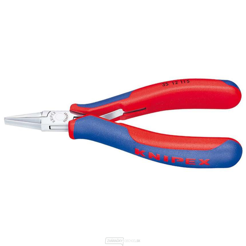 Elektronické montážne kliešte 115 mm KNIPEX 35 12 115 - leštená hlava, viaczložkové puzdrá