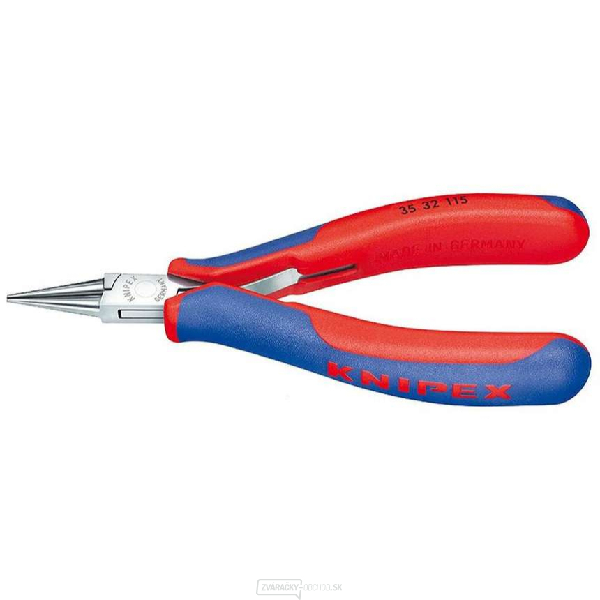Elektronické montážne kliešte 115 mm KNIPEX 35 32 115 - leštená hlava, viaczložkové puzdrá