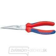 Polkruhové kliešte pre mechanikov 200 mm KNIPEX 38 15 200. Chrómované, viaczložkové objímky gallery main image