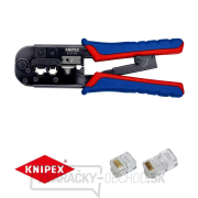 Krimpovacie kliešte na západné konektory 190 mm Knipex 97 51 10 gallery main image