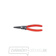 KNIPEX 48 31 J1 presné kliešte na poistné krúžky, 140 mm - sivý fosfát, protišmykový plast gallery main image