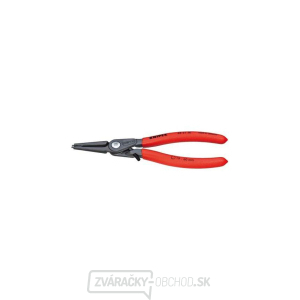 KNIPEX 48 31 J1 presné kliešte na poistné krúžky, 140 mm - sivý fosfát, protišmykový plast gallery main image