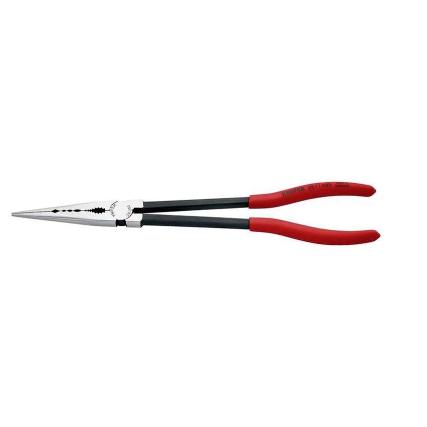 KNIPEX 28 71 280 dlhé rovné kliešte, 280 mm - leštená hlava, čierne