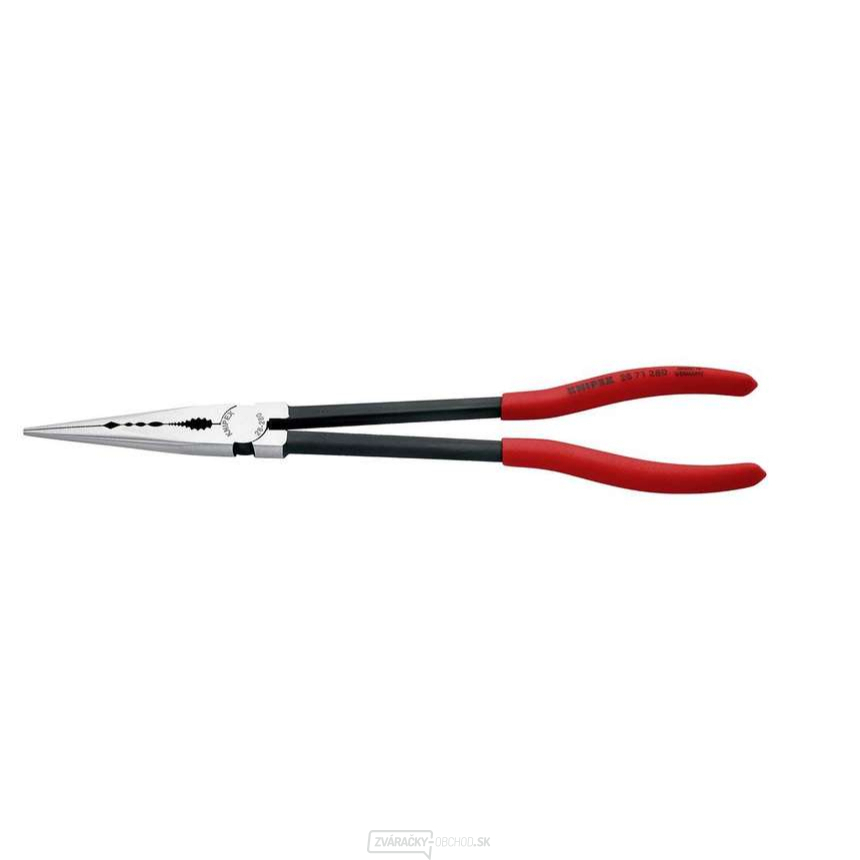 KNIPEX 28 71 280 dlhé rovné kliešte, 280 mm - leštená hlava, čierne