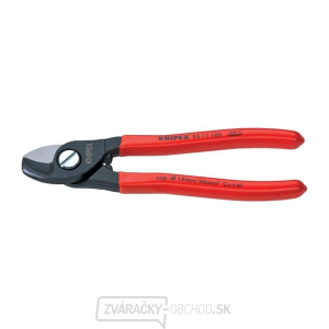 Nožnice na káble 165 mm KNIPEX 95 11 165 - leštená hlava, plastové puzdrá Nožnice na káble 165 mm KNIPEX 95 11 165 - leštená hlava, plastové puzdrá gallery main image