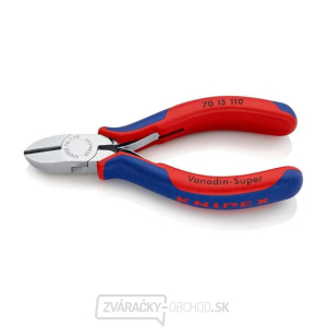 Bočné štípacie kliešte 110 mm Knipex 70 15 110 - chrómované, dvojzložkové puzdrá gallery main image