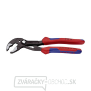 Kliešte na rúry Cobra 180 mm. KNIPEX 87 02 180 DIN ISO 8976 - leštená hlava, viaczložkové objímky Náhľad