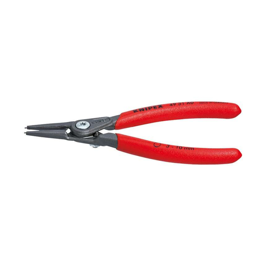 KNIPEX 49 31 A1 presné kliešte na vonkajšie poistné krúžky, 165 mm - protišmyková rukoväť