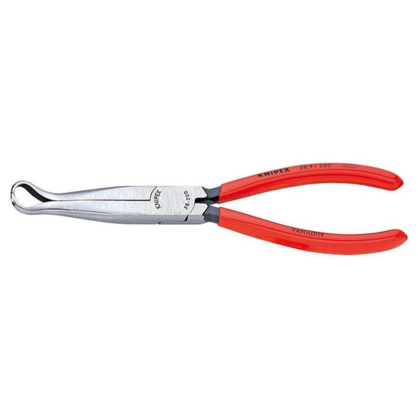 Kliešte pre mechanikov 200 mm KNIPEX 38 91 200 - leštená hlava, plastové puzdrá