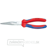 Polkruhové kliešte s čepeľami (so zobákom) 200 mm. KNIPEX 26 15 200 - chrómované, viaczložkové objímky gallery main image