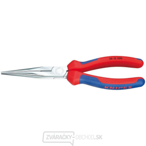 Polkruhové kliešte s čepeľami (so zobákom) 200 mm. KNIPEX 26 15 200 - chrómované, viaczložkové objímky gallery main image