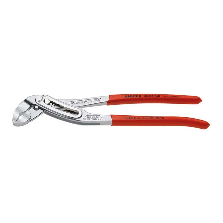 Inštalatérske kliešte Aligator 180 mm KNIPEX 88 03 180 - chrómované, plastové puzdrá