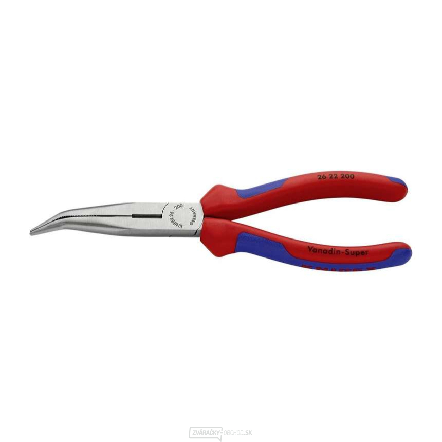 Polkruhové kliešte s čepeľami (so zobákom) 200 mm KNIPEX 26 22 200 - leštená hlava, viaczložkové puzdrá