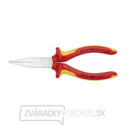 Ploché kliešte typu Langbeck (s predĺženými čeľusťami) 160 mm - 1000 V. KNIPEX 30 16 160 - chrómované, viackomponentné VDE objímky Náhľad