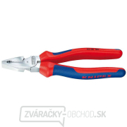 Kombinované kliešte Force 180 mm. KNIPEX 02 05 180 - chrómované, viaczložkové objímky Kombinované kliešte Force 180 mm. KNIPEX 02 05 180 - chrómované, viaczložkové objímky gallery main image