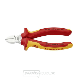 Bočné frézy 140 mm - 1000 V. KNIPEX 70 06 140 - chrómované, viaczložkové VDE puzdrá gallery main image