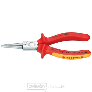 Polkruhové kliešte typu Langbeck (s predĺženými čeľusťami) 160 mm - 1000 V. KNIPEX 30 36 160 - chrómované, viaczložkové objímky VDE Polkruhové kliešte typu Langbeck (s predĺženými čeľusťami) 160 mm - 1000 V. KNIPEX 30 36 160 - chrómované, viaczložkové objímky VDE gallery main image
