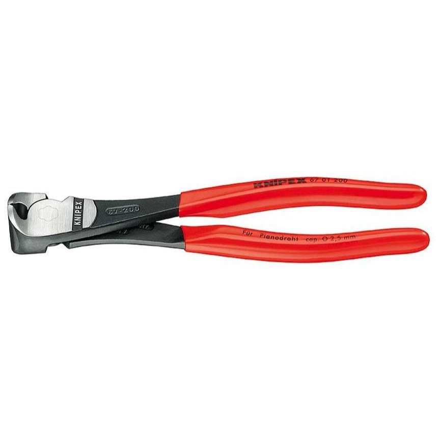 Predné silové frézy 140 mm KNIPEX 67 01 140 - leštená hlava, plastové puzdrá