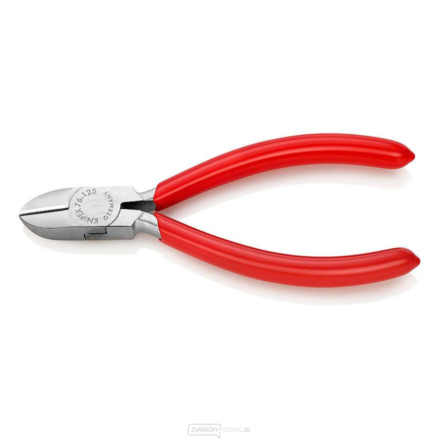 Bočné frézy pre elektromechaniku 125 mm KNIPEX 76 03 125 - chrómované, plastové puzdrá