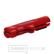 Odstraňovač izolácie 125 mm Knipex 16 64 125 SB na ploché a kruhové káble Odstraňovač izolácie 125 mm Knipex 16 64 125 SB na ploché a kruhové káble gallery main image