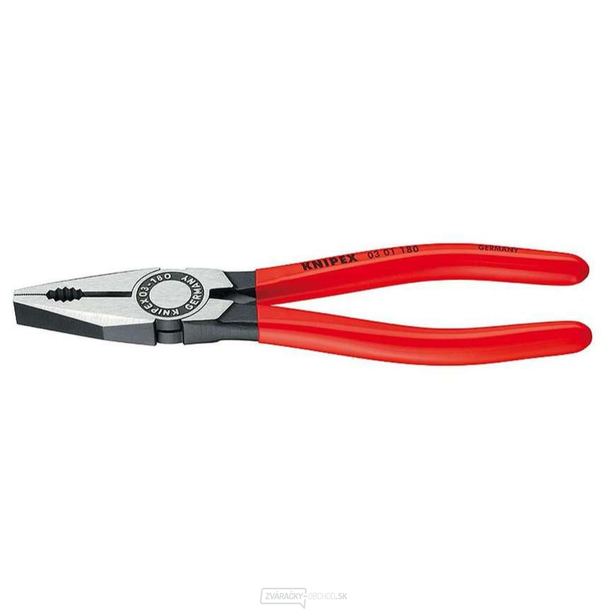 Kombinované kliešte 250 mm. KNIPEX 03 01 250 - leštené, plastové puzdrá