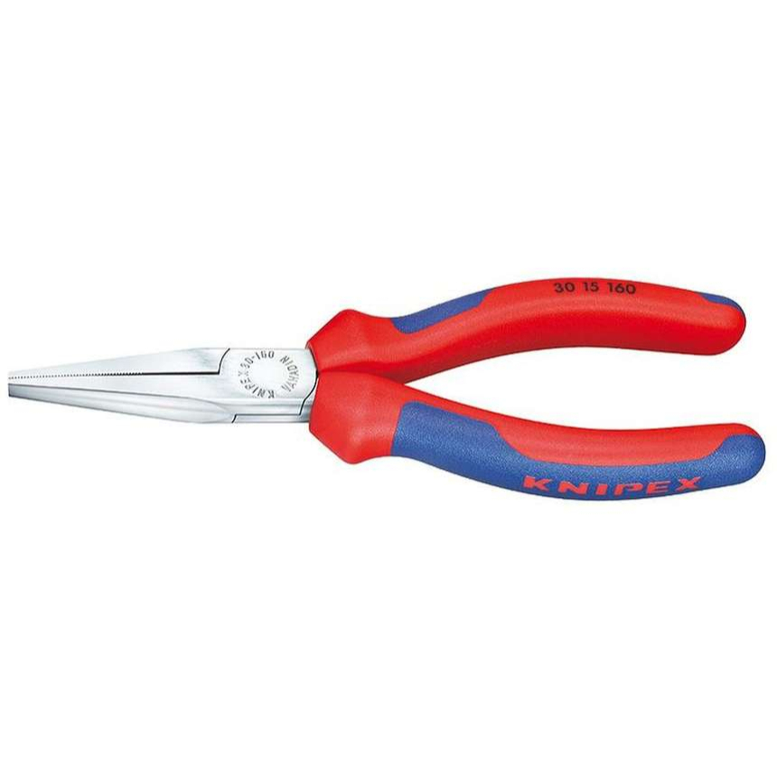 Ploché kliešte typu Langbeck (s predĺženými čeľusťami) 160 mm KNIPEX 30 15 160 - chrómované, viaczložkové puzdrá