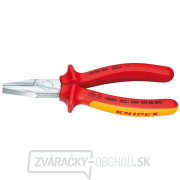 Ploché kliešte 160 mm - 1000 V. KNIPEX 20 06 160 - chrómované, viaczložkové objímky VDE gallery main image