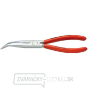 Polkruhové kliešte s čepeľami (so zobáčikom) 200 mm KNIPEX 26 21 200 - leštená hlava, plastové puzdrá gallery main image