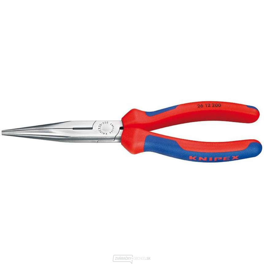 Polkruhové kliešte s čepeľami (so zobákom) 200 mm KNIPEX 26 12 200 - leštená hlava, viaczložkové puzdrá