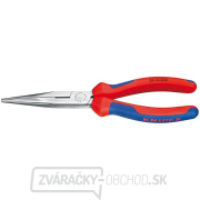 Polkruhové kliešte s čepeľami (so zobákom) 200 mm KNIPEX 26 12 200 - leštená hlava, viaczložkové puzdrá gallery main image