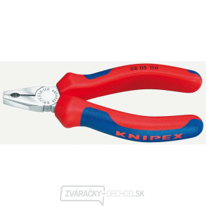 Malé kombinované kliešte 110 mm KNIPEX 08 05 110 - chrómované, viaczložkové puzdrá Malé kombinované kliešte 110 mm KNIPEX 08 05 110 - chrómované, viaczložkové puzdrá gallery main image