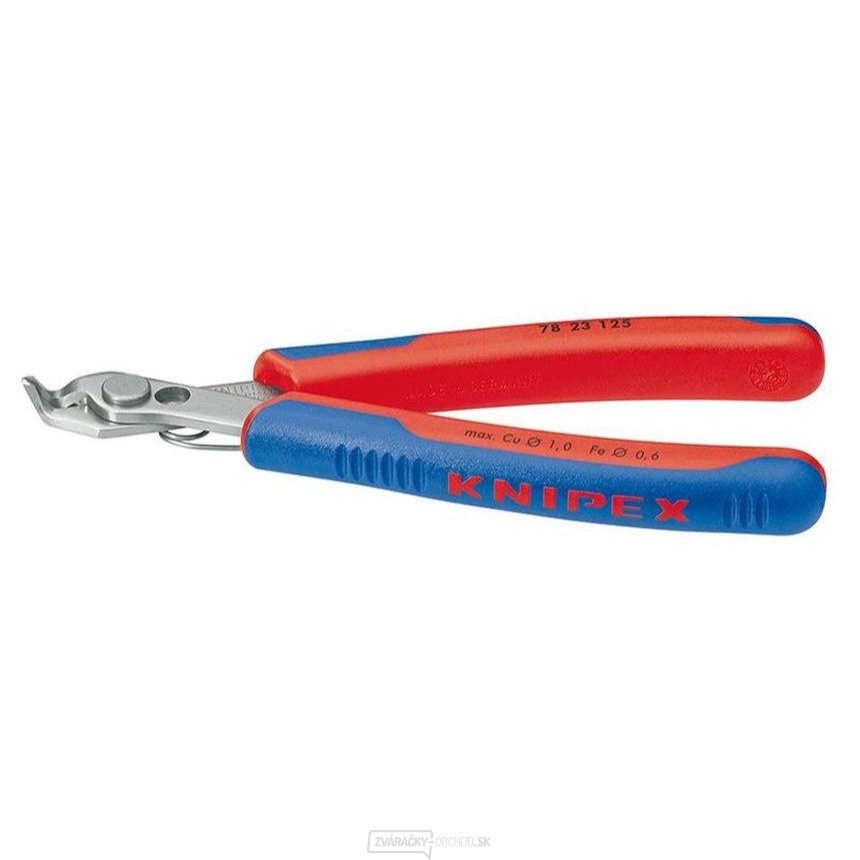 Štípacie kliešte ELECTRONIC Super-Knips 125 mm KNIPEX 78 23 125 - chrómované, plastové puzdrá
