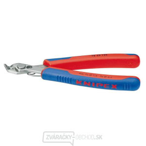 Štípacie kliešte ELECTRONIC Super-Knips 125 mm KNIPEX 78 23 125 - chrómované, plastové puzdrá gallery main image