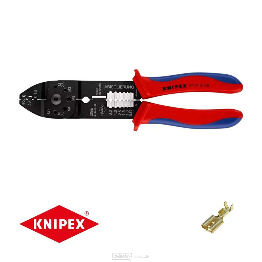 Knipex krimpovacie kliešte 215 mm 97 21 215 B