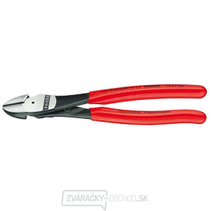 Výkonné bočné frézy 180 mm KNIPEX 74 01 180 - leštená hlava, plastové puzdrá gallery main image