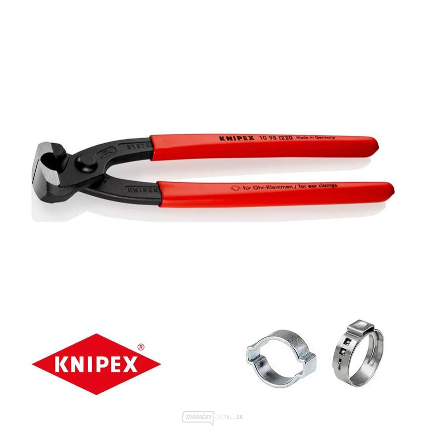 Kliešte na hadicové spony s očkami Knipex OETIKER 10 99 I220 (220 mm) Kliešte na hadicové spony s očkami Knipex OETIKER 10 99 I220 (220 mm) gallery main image