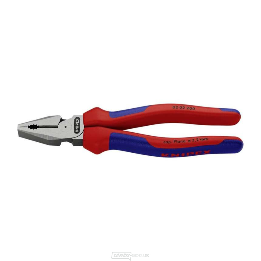 Kombinované kliešte Force 200 mm. KNIPEX 02 02 200 - leštená hlava, viaczložkové objímky