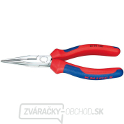 KNIPEX 25 05 160 Polkruhové kliešte s čepeľami pre rádiotechniku 160 mm - chrómované, viaczložkové puzdrá gallery main image