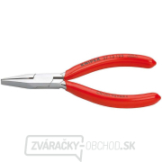 Úchopové kliešte na jemnú elektroniku 125 mm KNIPEX 37 13 125 - chrómované, plastové puzdrá gallery main image