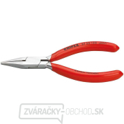 Úchopové kliešte na jemnú elektroniku 125 mm KNIPEX 37 23 125 - chrómované, plastové puzdrá gallery main image