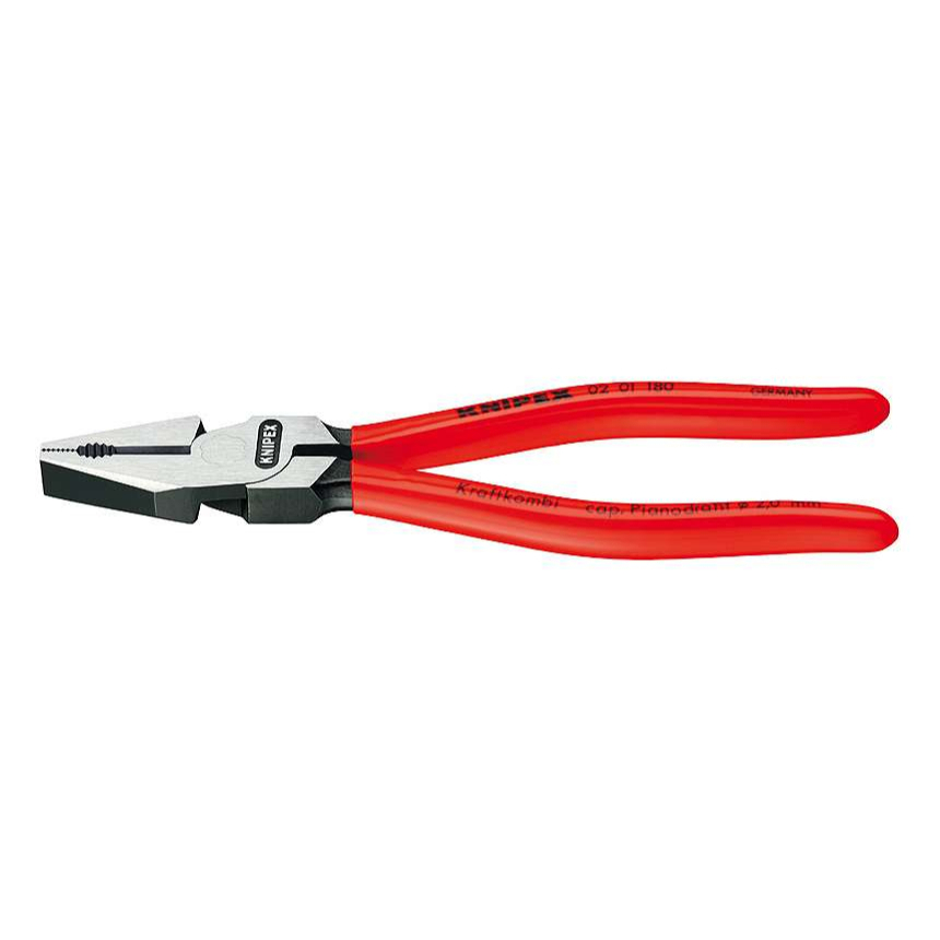 Elektrické kombinované kliešte 225 mm. KNIPEX 02 01 225 - leštené, plastové puzdrá