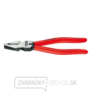 Elektrické kombinované kliešte 225 mm. KNIPEX 02 01 225 - leštené, plastové puzdrá gallery main image